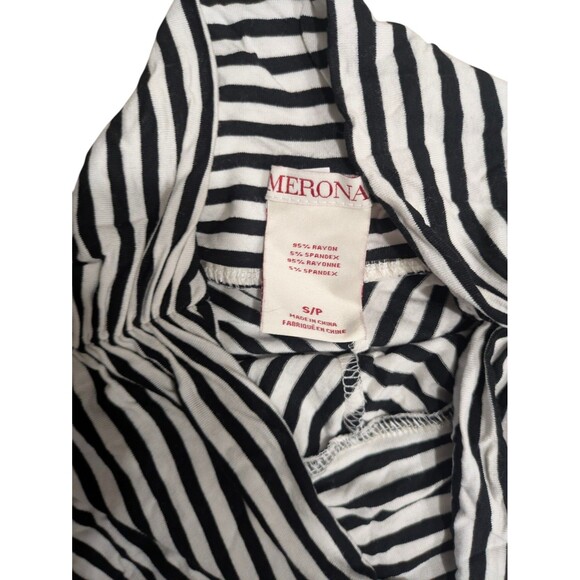 Merona Black White Striped Sz S Maxi Skirt - Picture 2 of 3